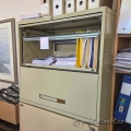 Beige 2 Drawer Full Flip Front Lateral File Cabinet
